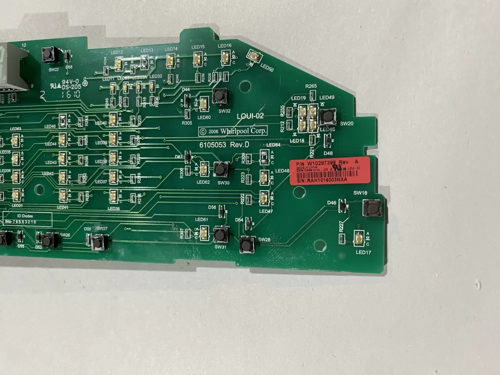 Whirlpool W10297399 W10211353 Washer Control Board AZ131605 | BK2316