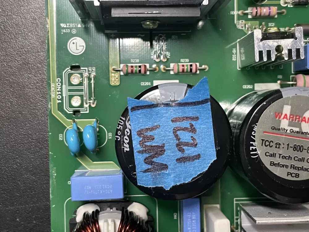 LG EBR78940507 PS11710924 Refrigerator Control Board AZ17103 | WM1221