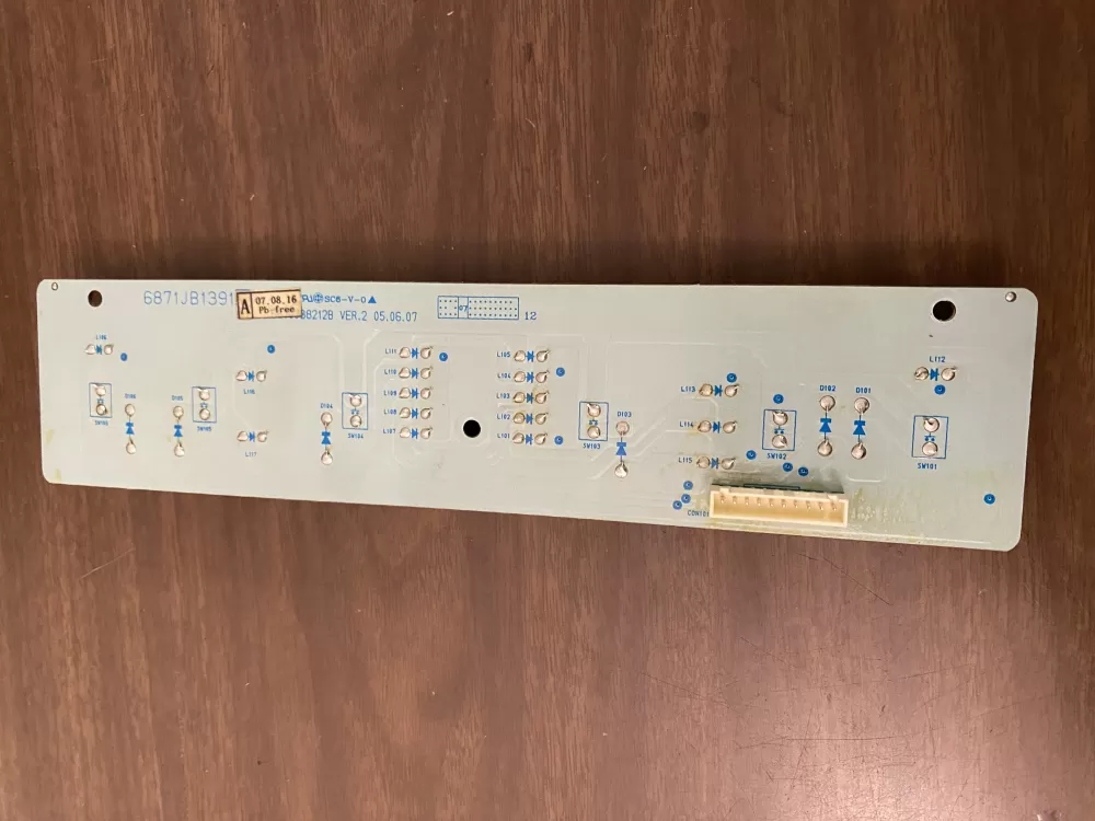 LG 6871JB1391A Refrigerator Control Board Display AZ82785 | BK2003