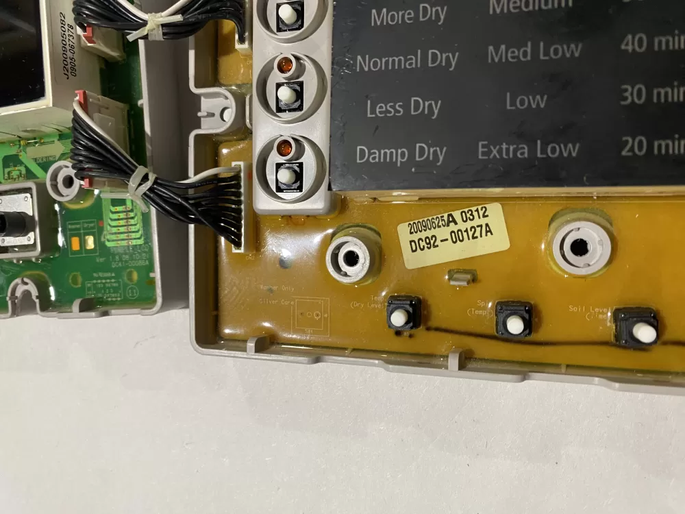 Samsung DC92 00127A Dryer Control Board AZ183974 | BKV860