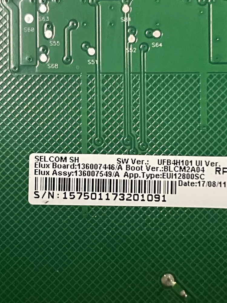 Frigidaire 136007544 A10066602 Washer Control Board Panel AZ28195 | WMV239