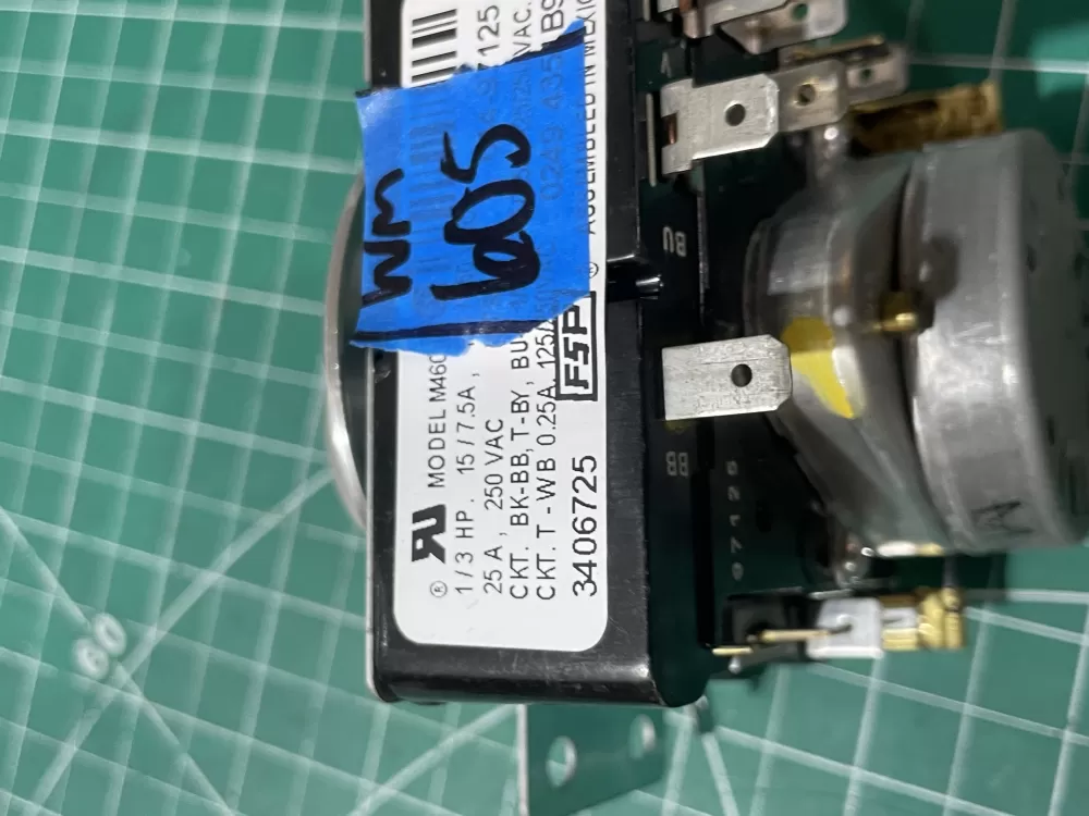 Whirlpool Maytag Amana AP6008573 3406725 WP3406725 Dryer Timer AZ193441 | Wm605