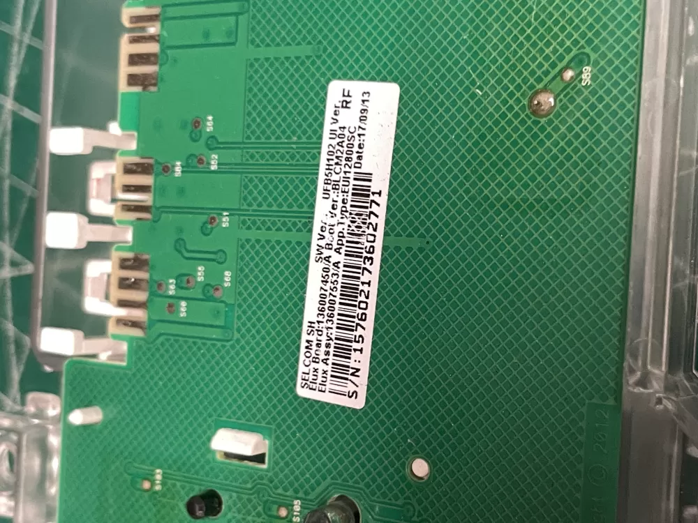 Electrolux 14010066603 136007545 Dryer UI Control Board AZ210458 | Wmv930