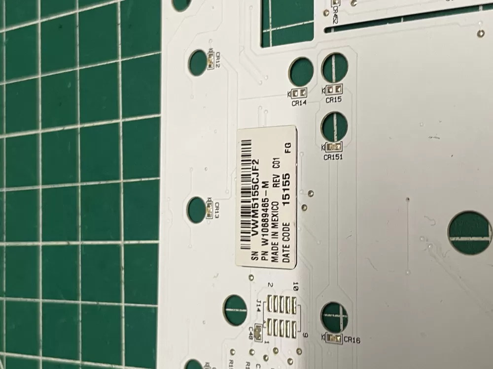 Whirlpool W10689465 Washer Control Board Interface AZ209327 | Wmv925