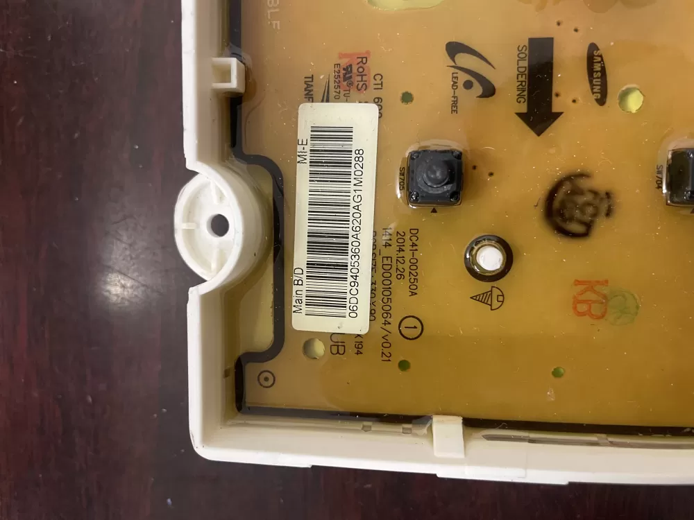 Samsung DC94 05360A Washer Control Board AZ45921 | KMV372