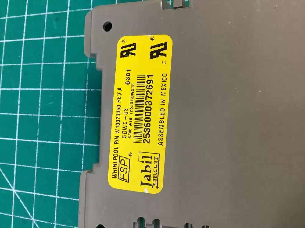 Kenmore KitchenAid W10084141 Dishwasher Control Board AZ224583 | NR1233