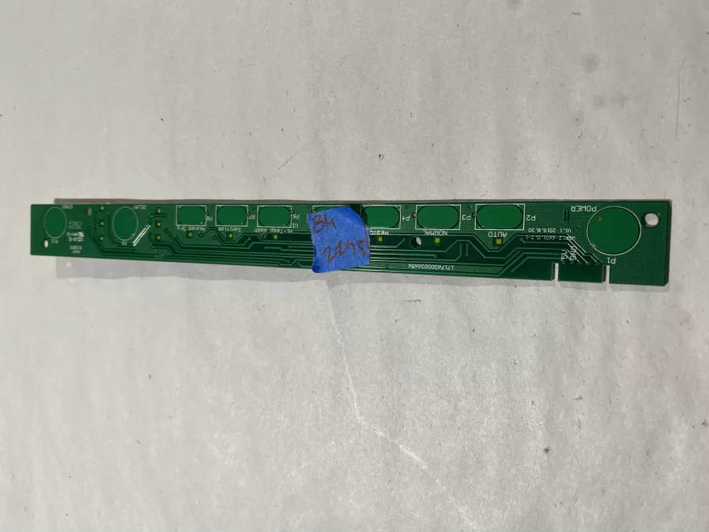 Samsung DD81-02325B Dishwasher User Interface Control Board AZ122754 | BK2245