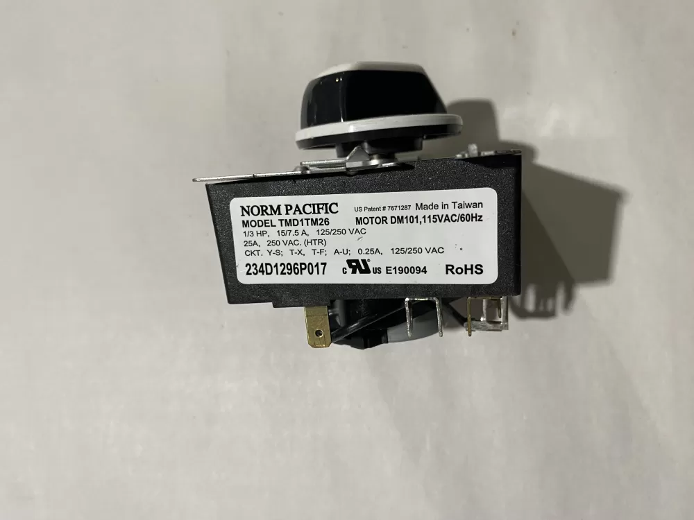 Kenmore General Electric WE4M521 WE04X22654 PS11721520 234D1296P017 Dryer Timer