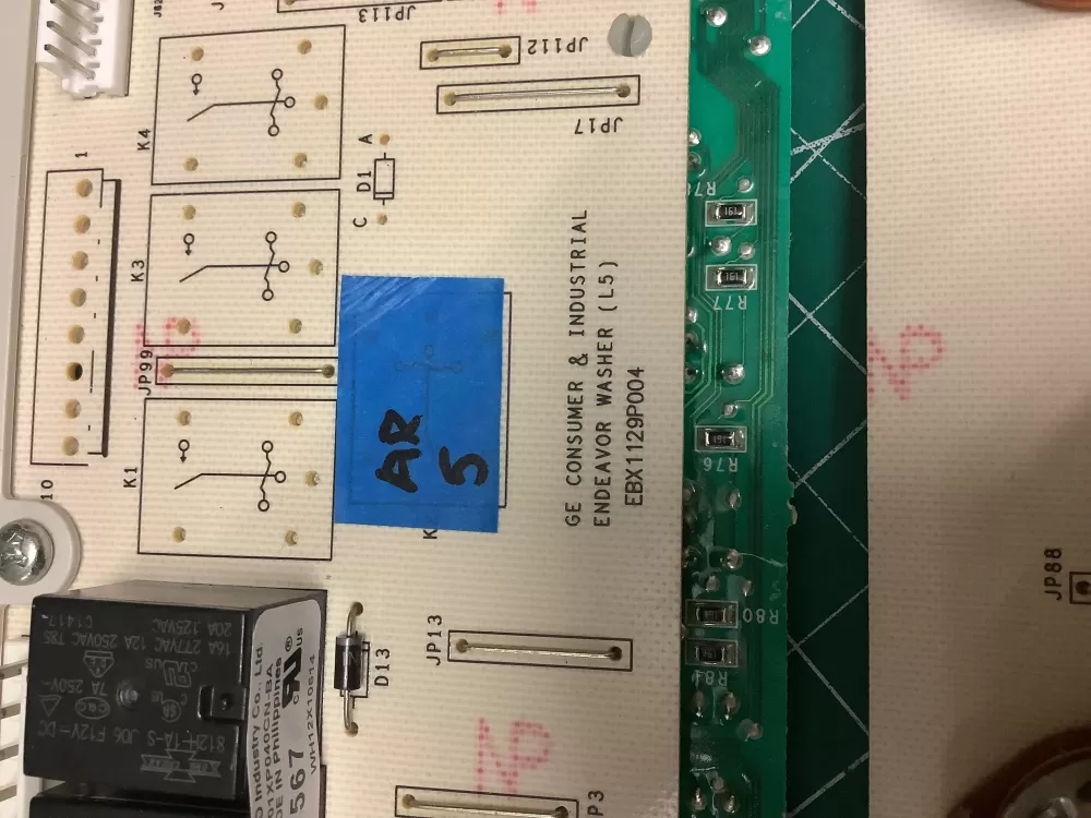GE 175D5261G040 EBX1129P004 WH12X10614 Washer Control Board AZ205142 | AR5