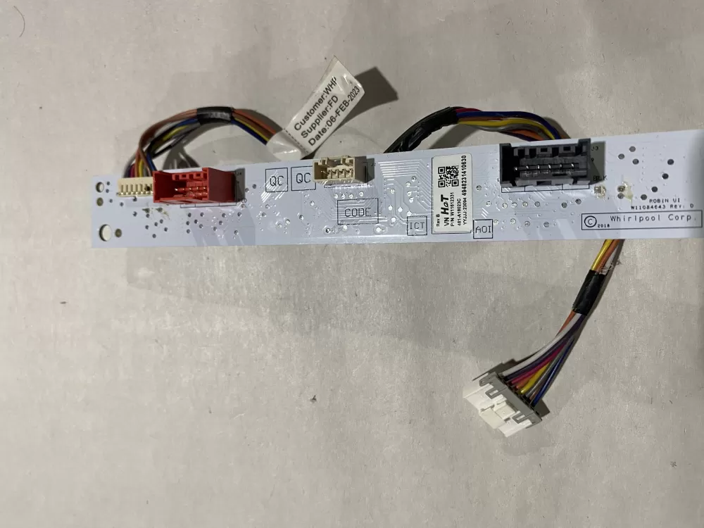 Whirlpool W11612331 Washer Touch Sensor Control Board AZ181909 | BK2684