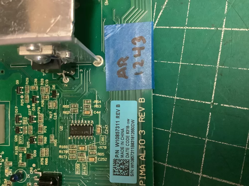 Maytag Whirlpool W10857311 Washer Control Board Rev AZ205518 | AR1243