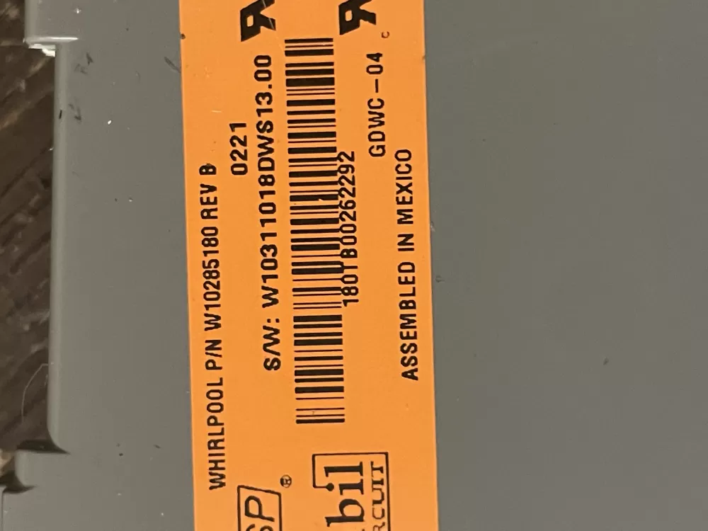 Whirlpool Maytag W10130967 Dishwasher Control Board AZ41112 | Wm1713