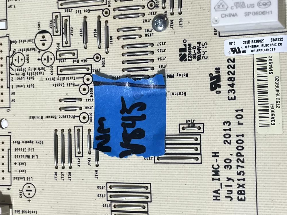 GE WH12X26034 PD00036695 275D1543G020 Washer Control Board AZ195166 | Wmv845