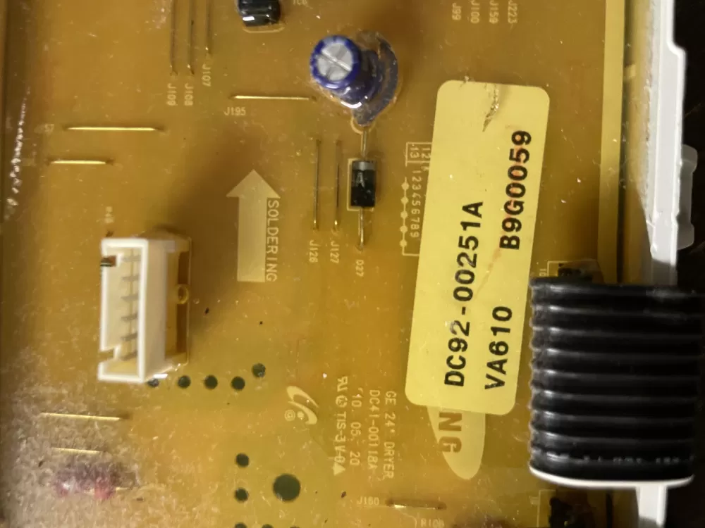 GE Samsung DC92-00251A Dryer Control Board AZ57767 | Wmv474