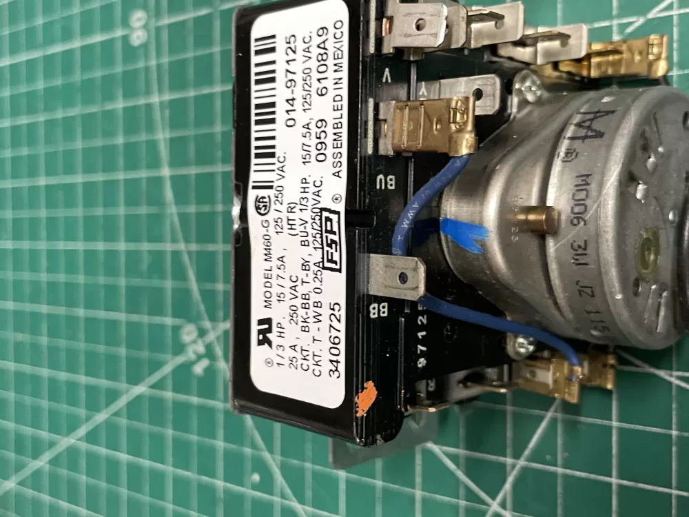Whirlpool Maytag Amana AP6008573 3406725 WP3406725 Dryer Timer AZ210351 | Wm1981