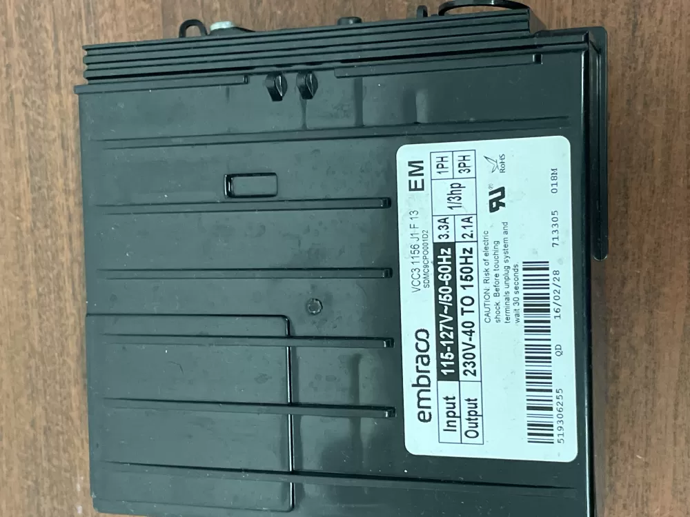 Embraco 519306255 Refrigerator Compressor Inverter Control Board AZ28784 | KM313