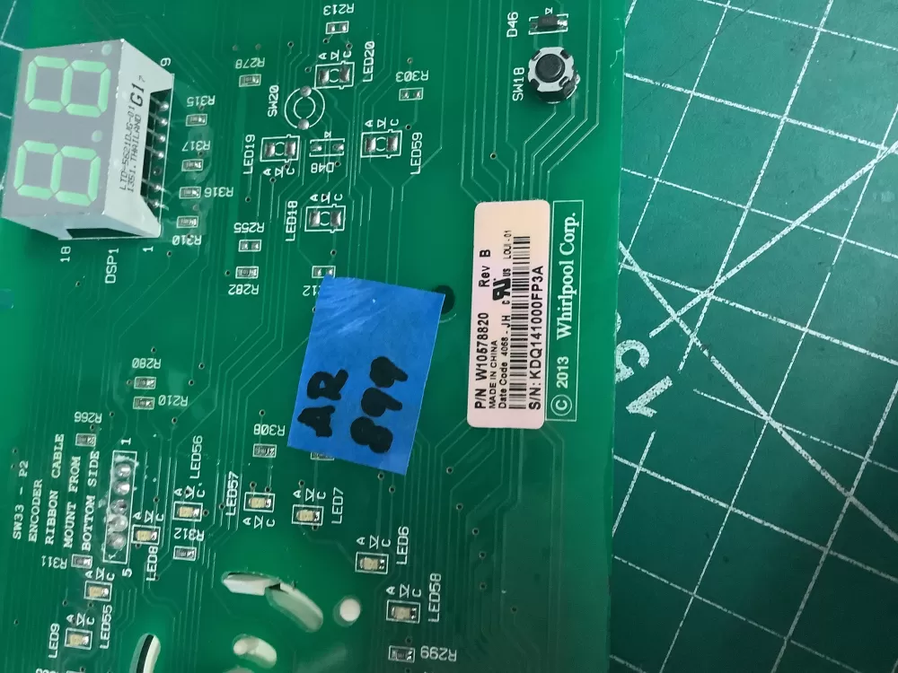 Whirlpool W10578820 W10578819 Dryer Control Board AZ208442 | AR899