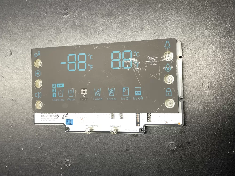 Samsung DA92 00451B Refrigerator Control Board Dispenser AZ36539 | Wm382