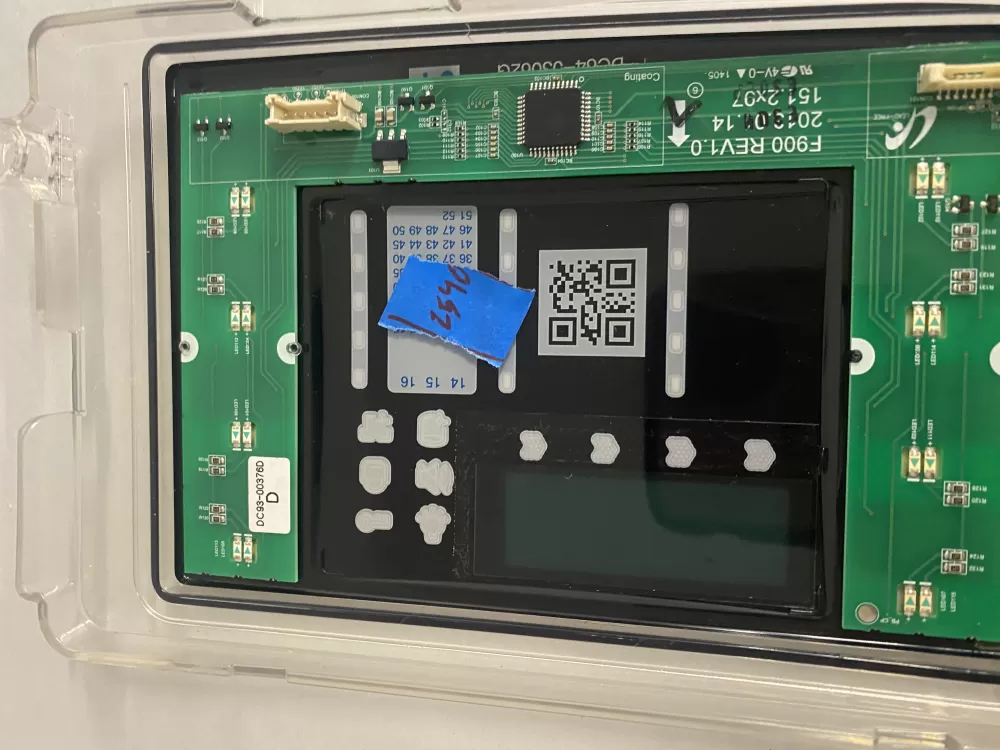 Samsung DC92-01607J DC94-06643A Dryer UI Control Board AZ208979 | BK2540