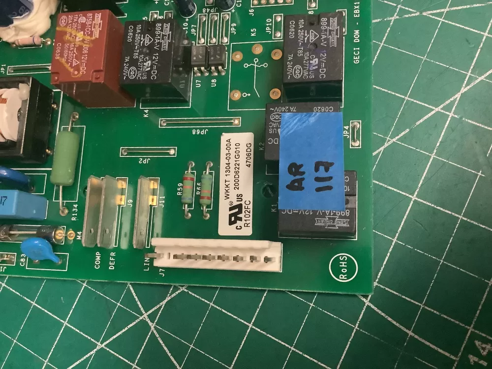 GE 200D6221G010 WR55X10552 Refrigerator Control Board AZ197764 | AR117