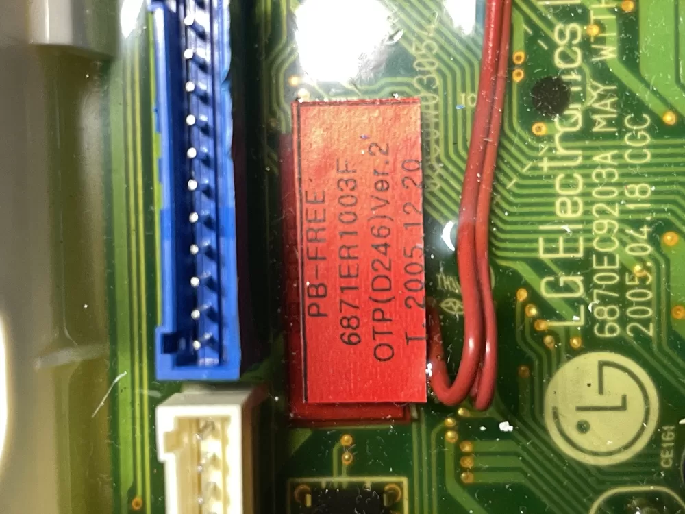 LG 6870EC9203A 6871ER1003F Washer Control Board AZ36906 | Wm393
