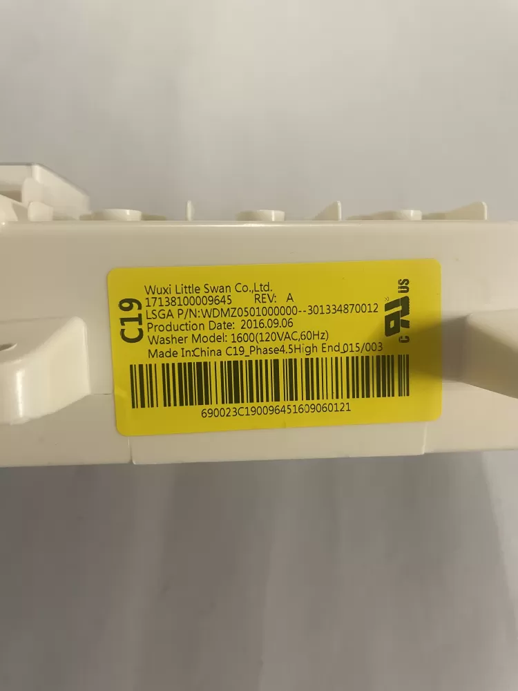 GE WDMZ0501000000 17138100009645 Washer Control Board AZ119875 | KMV693