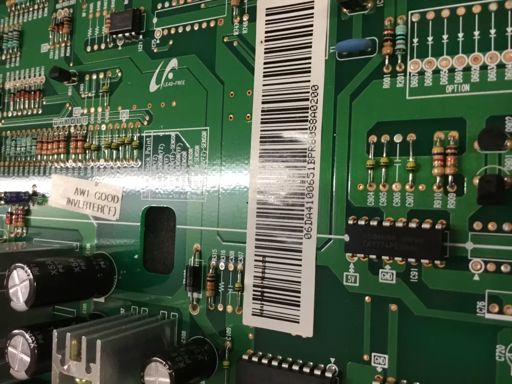 Samsung DA41 00651B Refrigerator Control Board AZ80998 | NRV629