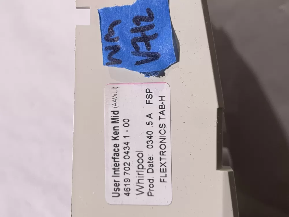 Whirlpool 4619 702 0434 1 - 00 Washer Control Board AZ123313 | Wmv712