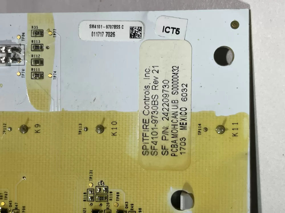 Frigidaire AP6285796 Refrigerator Display Control Board P# AZ143372 | Wm2410