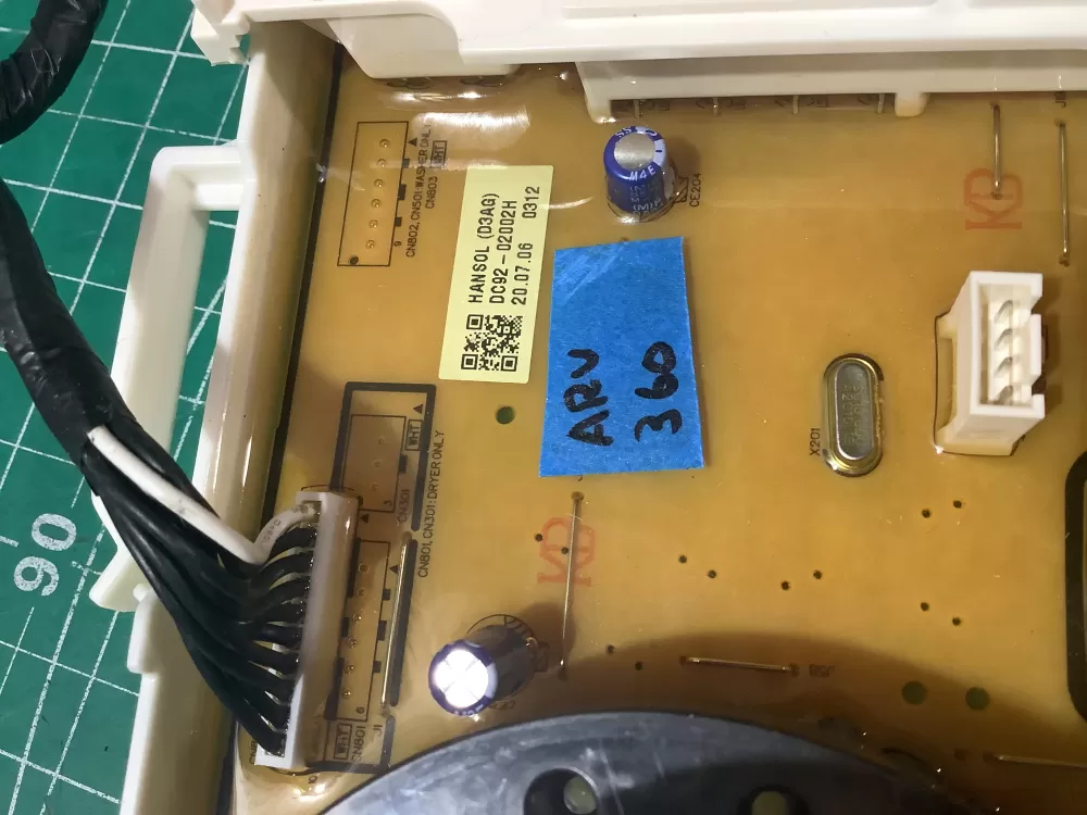 Samsung DC92-02648A Washer User Interface Control Board AZ193643 | ARV360