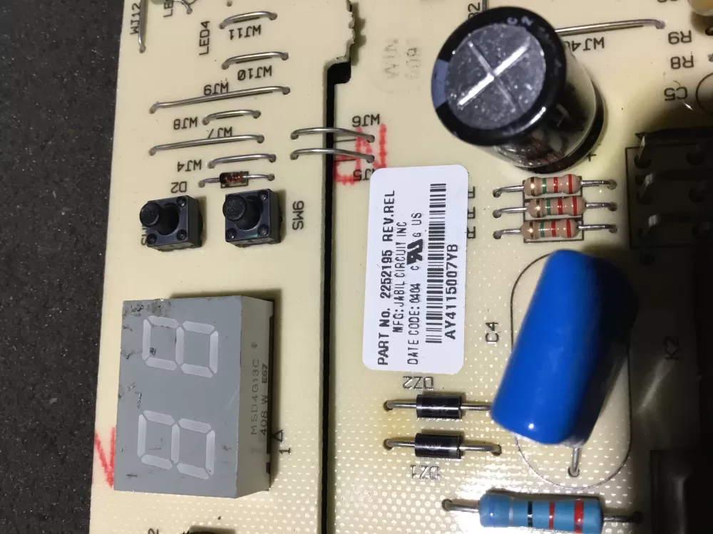 KitchenAid Whirlpool 8201672 2252195 Refrigerator Control Board AZ99544 | NR34