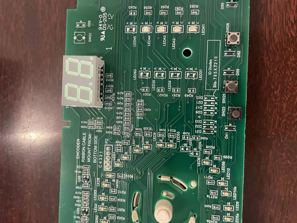 Whirlpool W10388677 Dryer Control Board Interface AZ41070 | KM1715