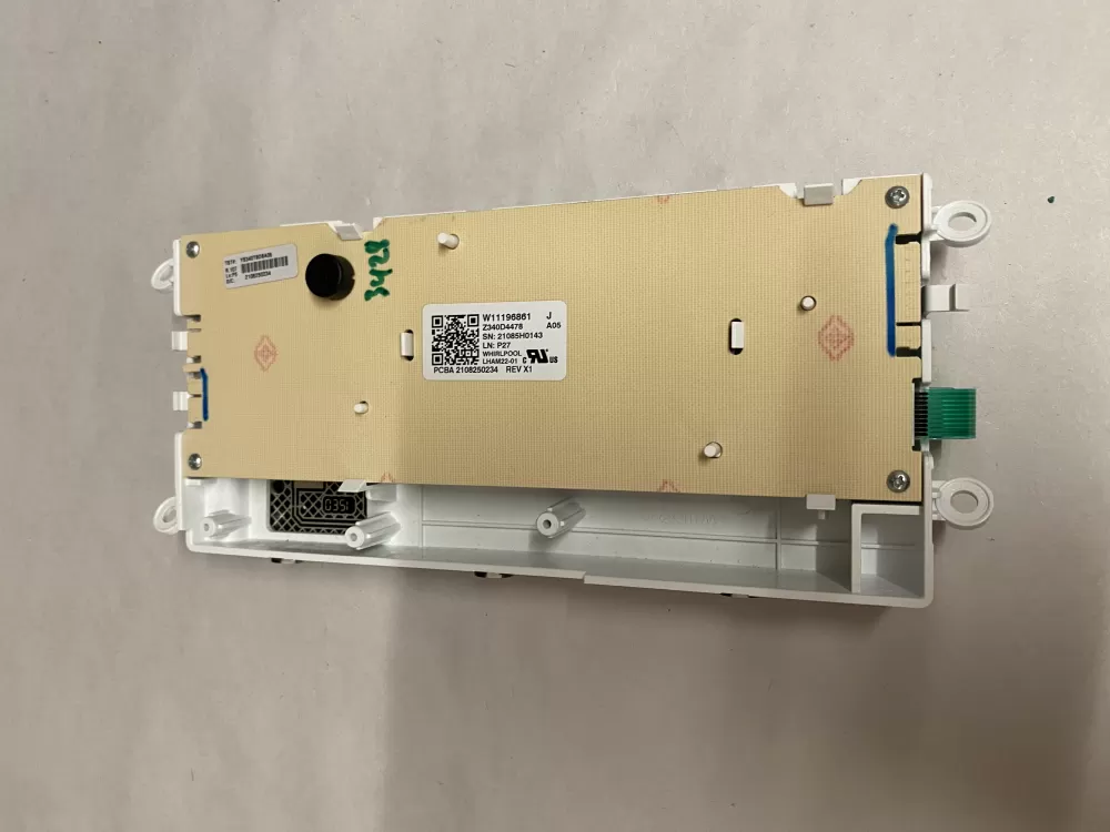 Whirlpool Maytag W11196861 Dryer Control Panel AZ207139 | BK2148