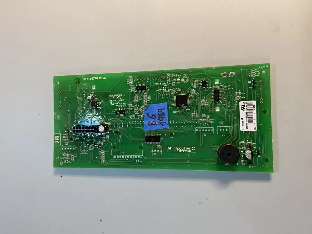 Kenmore 61739508 W10179147a Refrigerator Control Board AZ101886 | BG1969