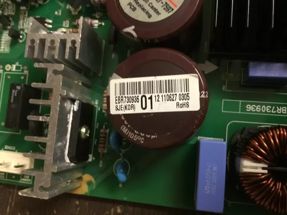 LG Kenmore EBR73093601 EBR73093606 Refrigerator Control Board AZ14861 | NR558