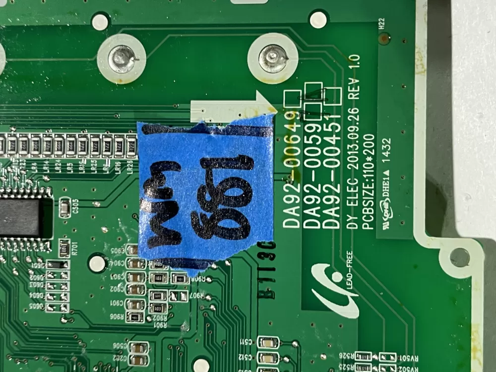 Samsung DA92 00649A Refrigerator Control Board Dispenser AZ152233 | Wm881