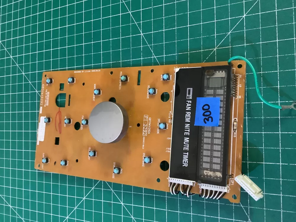 LG 6871W1S292A 6870W1A292A Microwave Oven Control Board AZ195013 | NR300