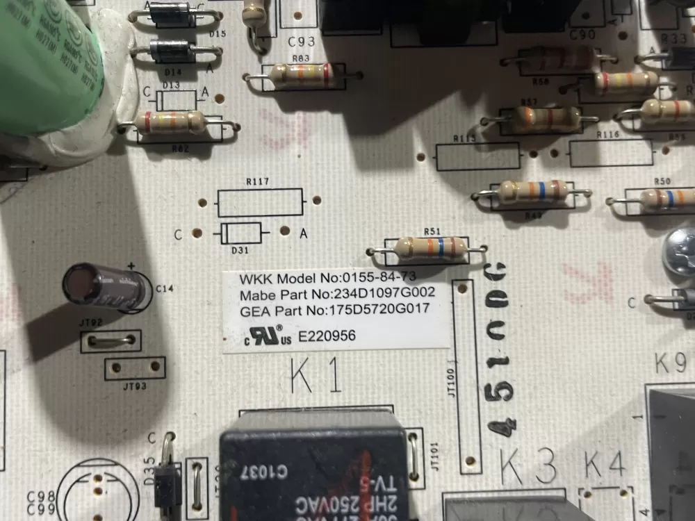 GE 175D5720G017 WE4M511 PD00024349 WE4M512 Dryer Control Board AZ113183 | Wmv669