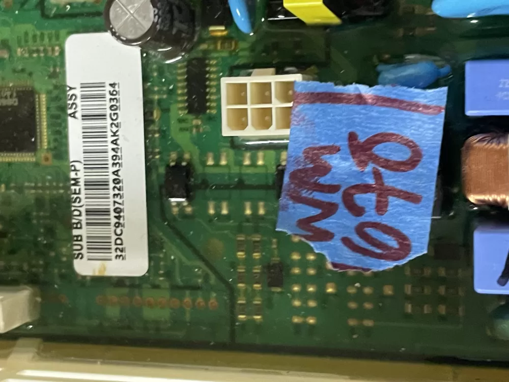 Samsung DC94 07320A Dryer Control Board AZ46750 | Wm678