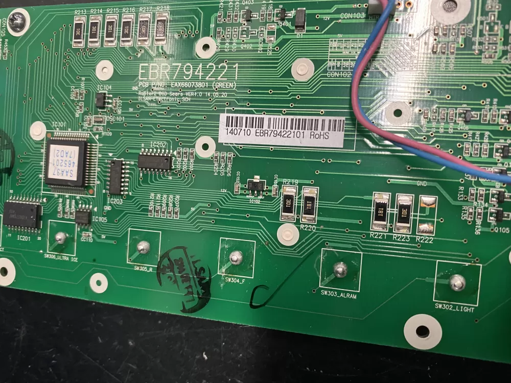 LG Kenmore EBR79422101 Refrigerator Control Board Dispenser AZ13633 | BK769