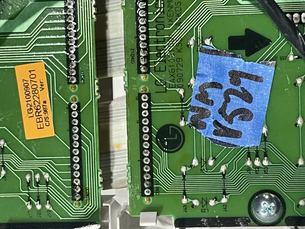 Kenmore LG Whirlpool EBR62280701 Washer Control Board AZ147161 | Wmv529