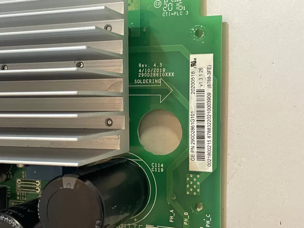 GE 290D2861G101 Washer Control Board AZ146928 | KM2464