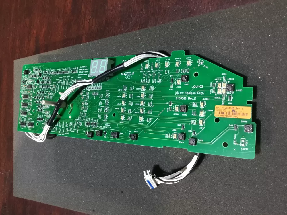Whirlpool W10051168 Washer Control Board