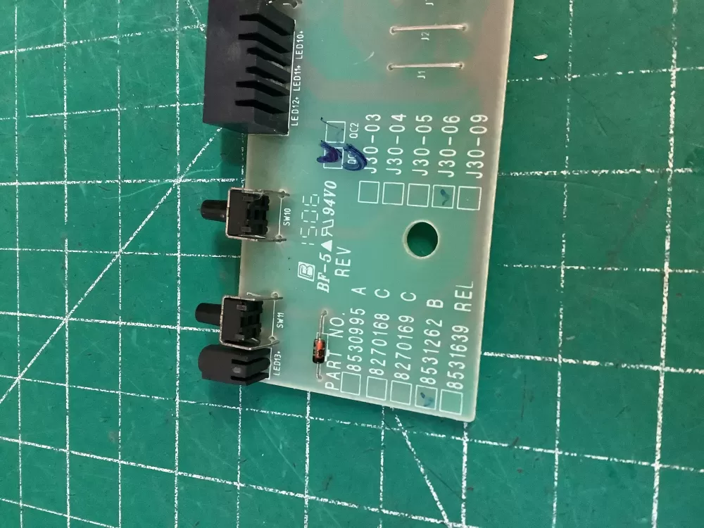 KitchenAid WP8531262 Dishwasher User Interface Board AZ229010 | NR532