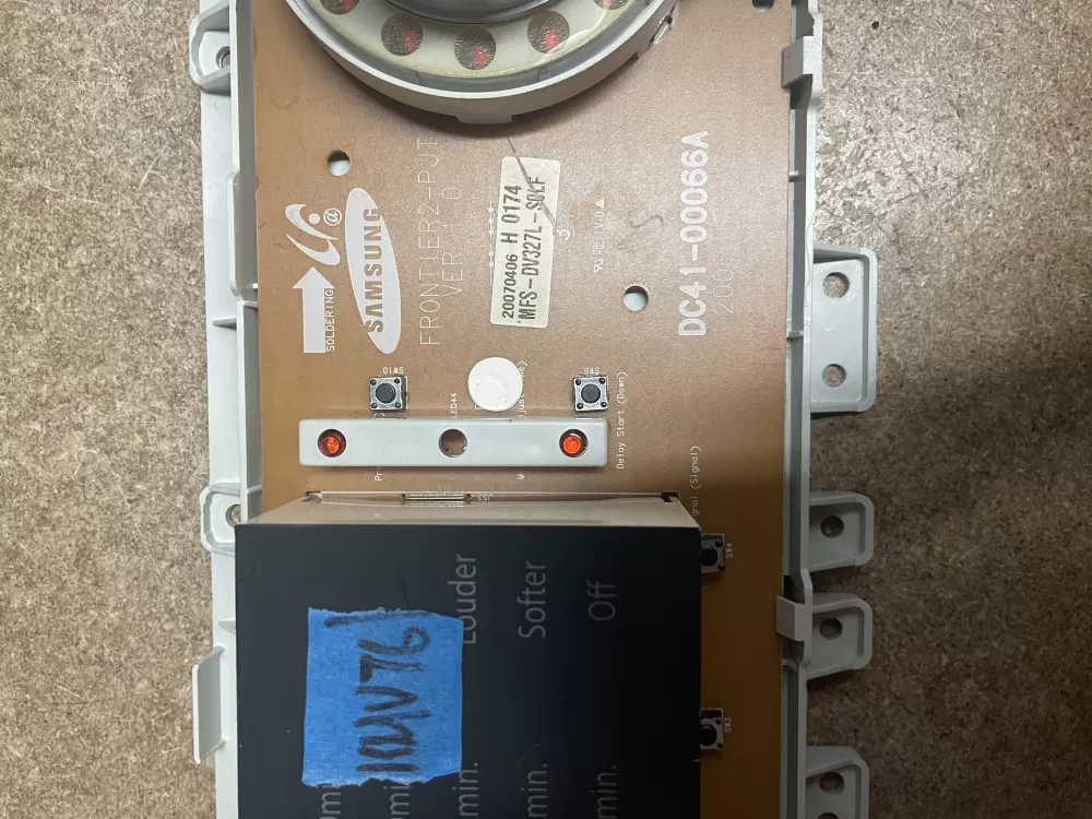 Samsung DC41-00066A Washer Control Board AZ16615 | KMV76