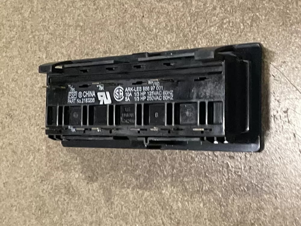 Whirlpool  Maytag  KitchenAid  Kenmore AP6005966 2180236 WP2180236 PS11739028 Refrigerator Control Board Dispenser Switch