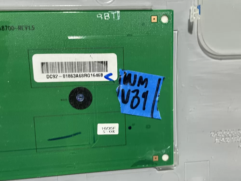 Samsung DC92-01863A Washer UI Control Board Panel AZ160572 | Wmv39
