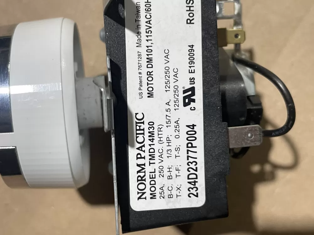 GE WE04X24550 234D2377P004 TMD14M30 Dryer Timer AZ88084 | Wm2004