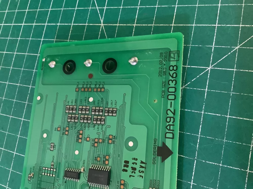 Samsung DA92-00368 B Refrigerator Dispenser UI Control Board AZ195055 | NR658