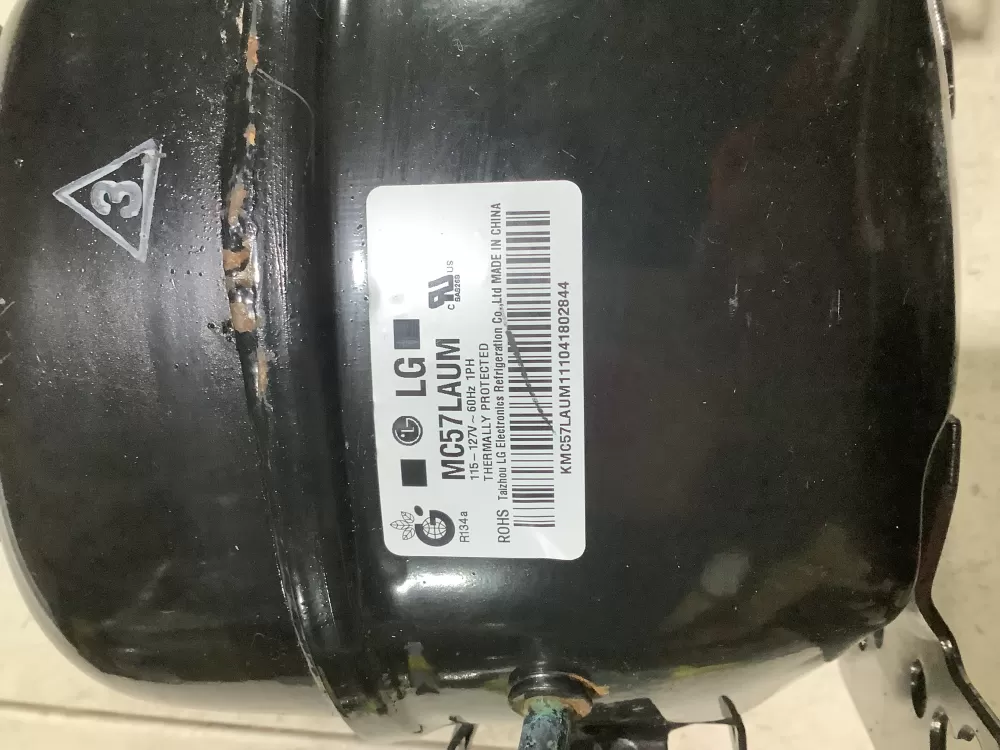 LG MC57LAUM Refrigerator Compressor AZ107496 | SL74